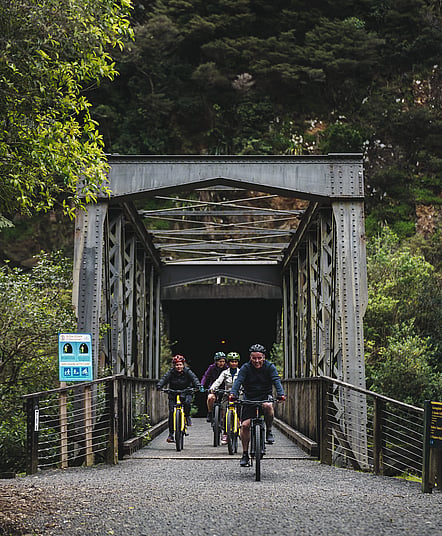 Waihi to Te Aroha trail section with Riverside adventures