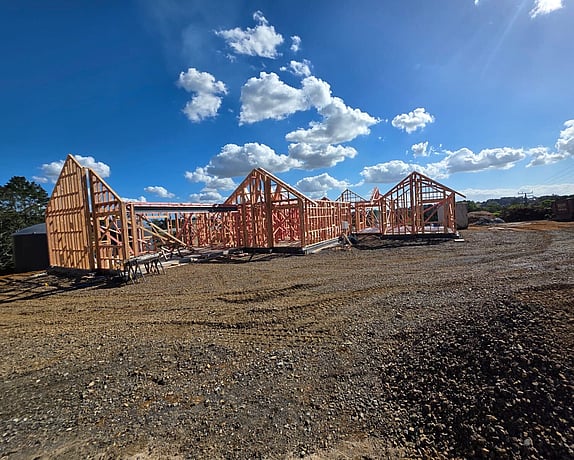 Frames stood for home