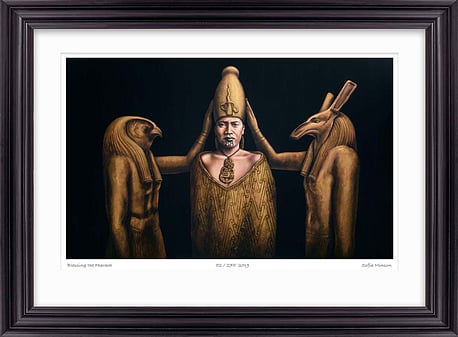 Blessing the Pharaoh - Print by Sofia Minson NZ Artwork on Museum Archival Paper