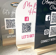 Acrylic Counter Signs