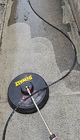 Water Blasting - Driveways, paths, decks, buildings ... in fact whatever you want cleaned up. Our pressure washer has a fully adjustable pressure range so we can select the right pressure  for your surface. We have a heavy duty surface scrubber for cost effective cleaning of large surface areas. Where water blasting isn't appropriate we have a range of environmentally friendly soft wash treatments.