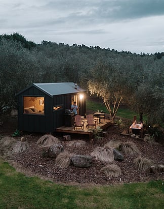 Outdoor bath tub | Boutique accommodation |  Northland accommodation | Tucked in an olive grove, relax in a hammock outdoors