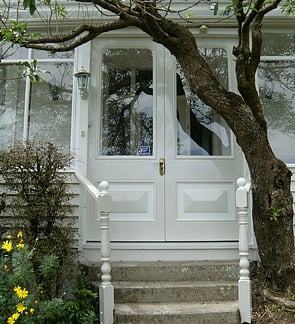 Exterior painting of a villa