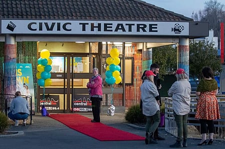 Rolling out the Red Carpet - "This Town" Movie Premiere at the Civic Theatre Waipukurau - August 2020. "This Town" written, directed by and starring David White, and  was filmed in Central Hawke's Bay in 2018. "This Town" was the first New Zealand film to release in cinemas post Covid-19 2020 lockdown.