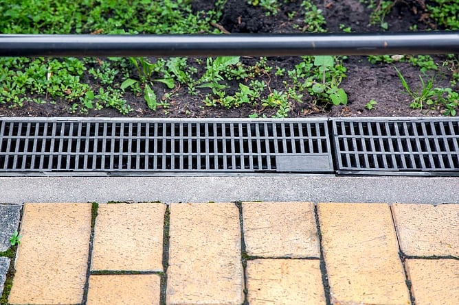 drainage in residential garden