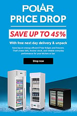 Save up to 45% on Polar refrigeration with NISBETS