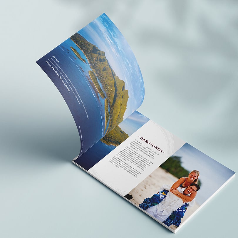 wedding travel brochure design
