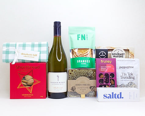 CRAGGY RANGE WINE, SALTD MAGNESIUM, HONEYCOMB, STRAWBERRY HILL TEATOWEL