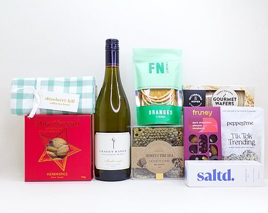 CRAGGY RANGE WINE, SALTD MAGNESIUM, HONEYCOMB, STRAWBERRY HILL TEATOWEL