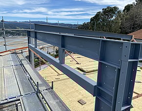 Structural Steel for a Hillside Build