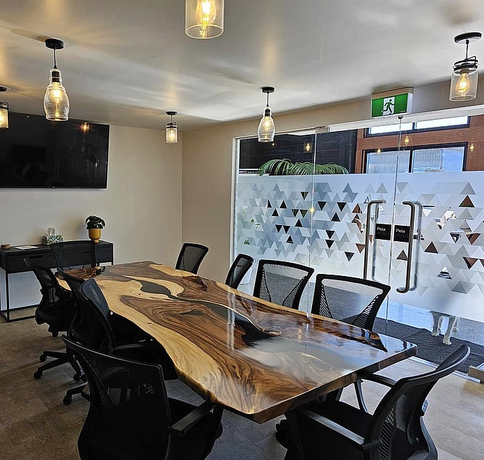 internal glass partitions for meeting and board rooms