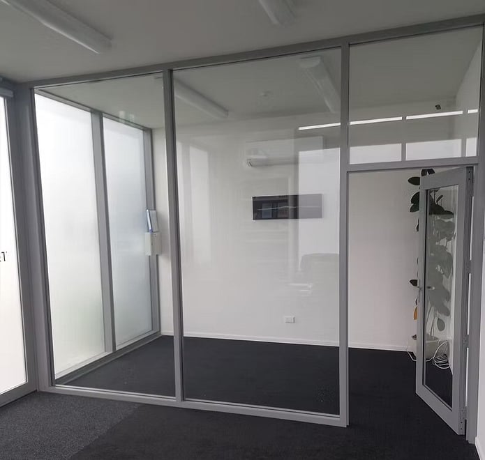 internal glass partitions for studio spaces