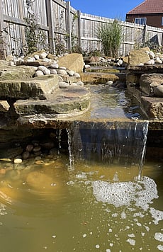 Natural sandstone water feature