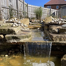 Natural sandstone water feature