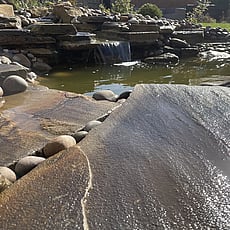 Natural sandstone water feature