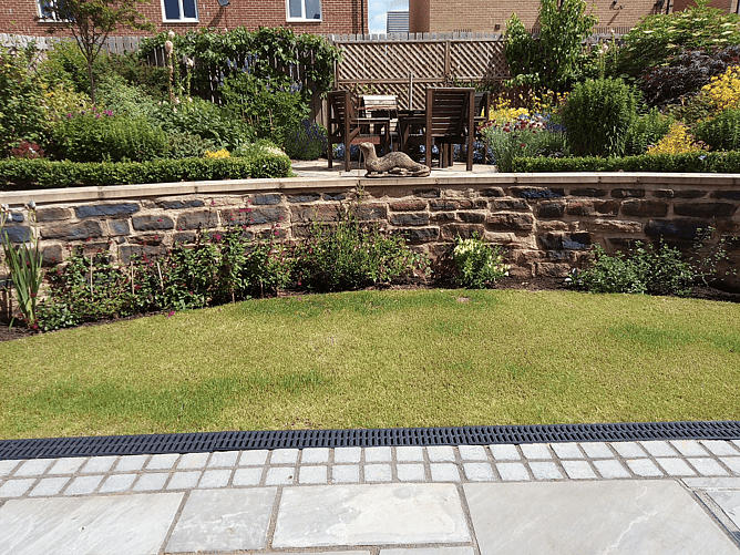 Sloped garden transformation