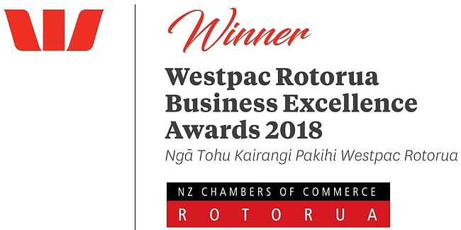 Winner of the Wespac Rotorua Business Excellence Awards