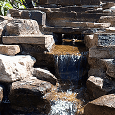 Natural sandstone water feature