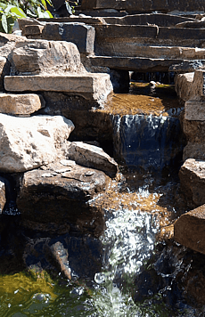 Natural sandstone water feature
