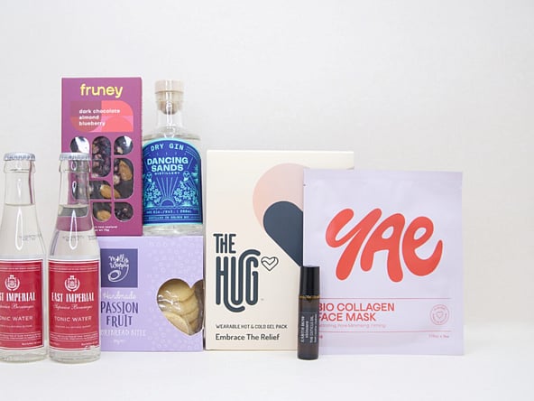 KYND Gin Night In gift box NZ &mdash; hand picked NZ-made craft gin and night in treats delivered nationwide