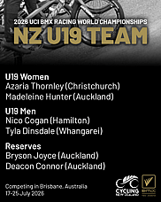 2026 UCI BMX World Championships U19 team announcement r