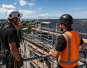 The Benefits of Using Scaffolding and Rope Access in Difficult Roofing Areas