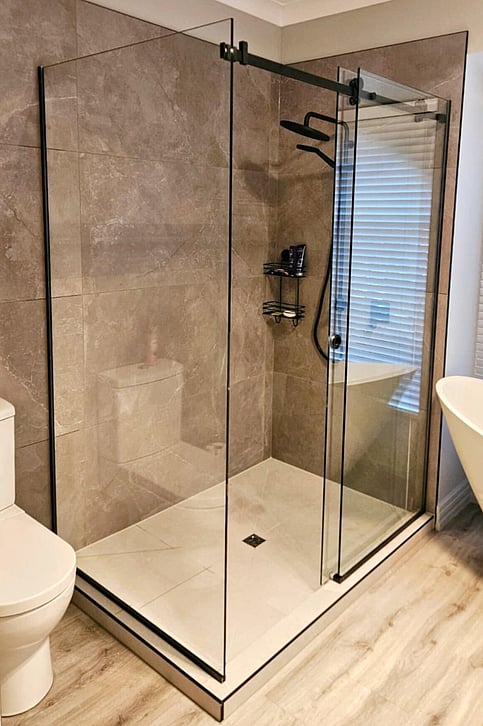 Frameless Glass shower sliding door