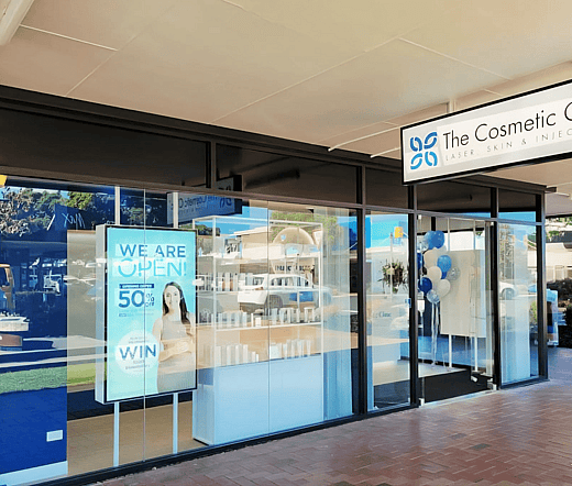 Glass shopfronts