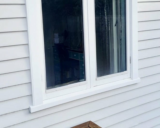 Double glazing retrofitted to an existing house