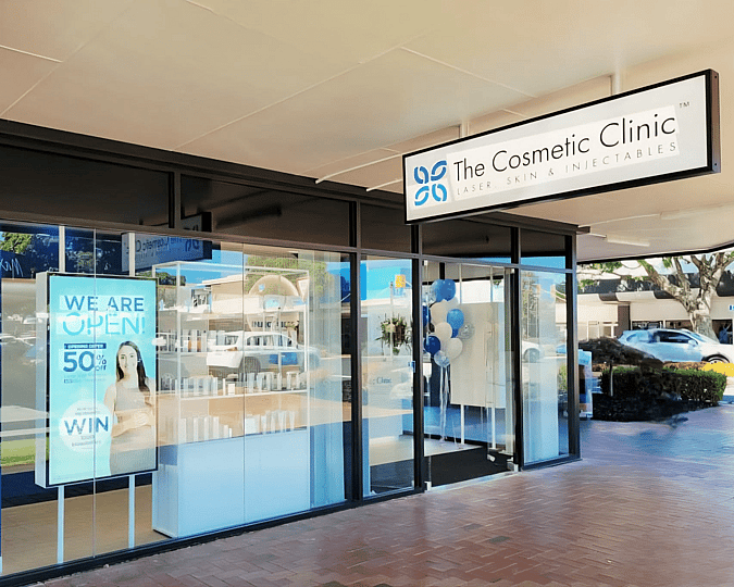 Shopfront glass for the Cosmetic Clinic