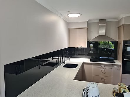 black splashback