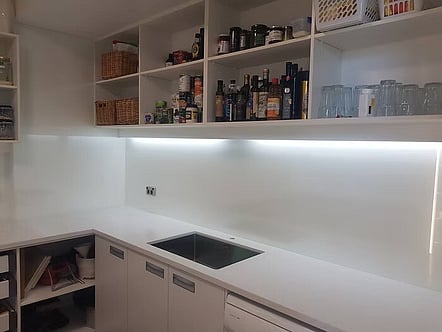 White Galaxy splashback