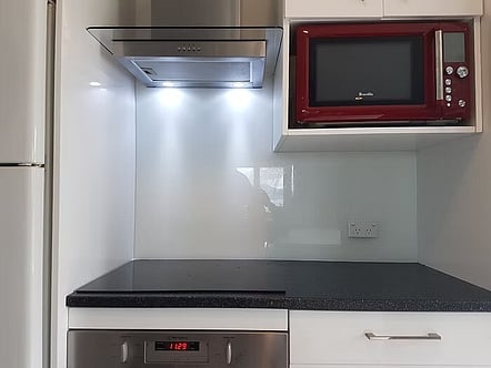 White Lightening splashback