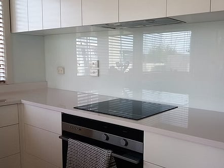 White Lightening splashback