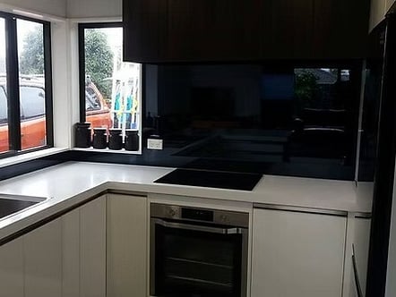 black splashback