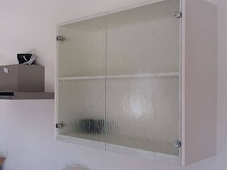 Cotswold glass kitchen cupboard fronts