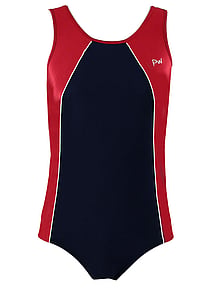 Men's and Boys Unitards Gymnastics in Black with sides in White 