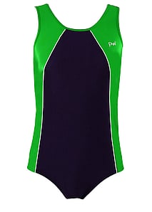 Men's and Boys Unitards Gymnastics in Black with White stars and Black background with a faded White overlay and stripe
