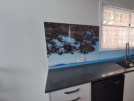 Pohutukawa by Lucy G Photography splashback