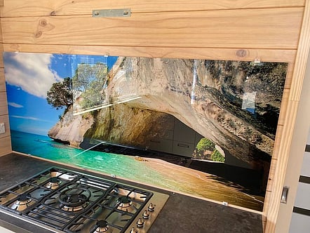 Cathedral Cove splashback
