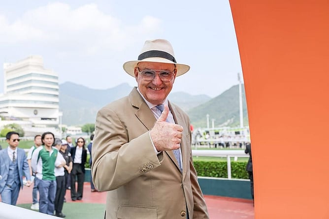David Hayes says Ka Ying Rising is one of the best horses he has ever seen. - Photo: Hong Kong Jockey Club