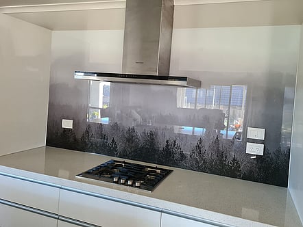 Redwoods Mist by Lucy G Photography splashback