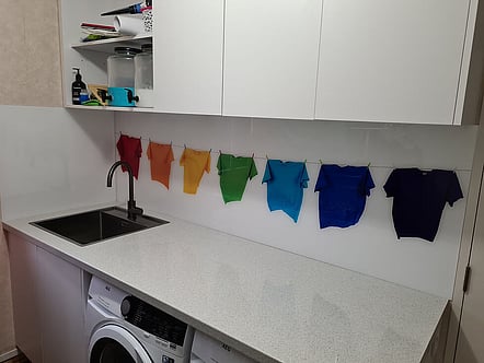 Colourful Laundry Line splashback