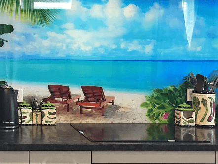 Tropical Beach splashback