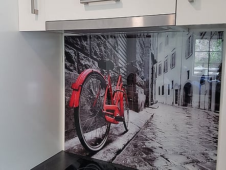 Red Bike in London splashback