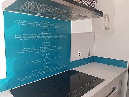 Clients favourite recipes - Resene Allports Blue splashback