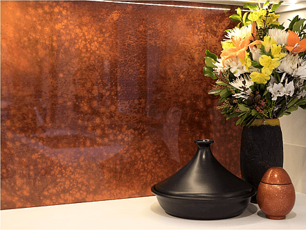 Rust splashback