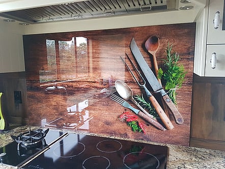 Rustic Cutlery splashback