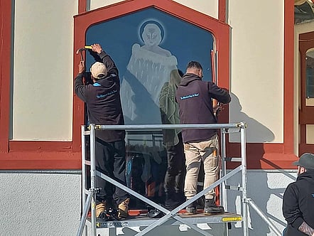 Restoration of Heritage Glass Panel at St Faiths Church at Ohinemutu, Rotorua