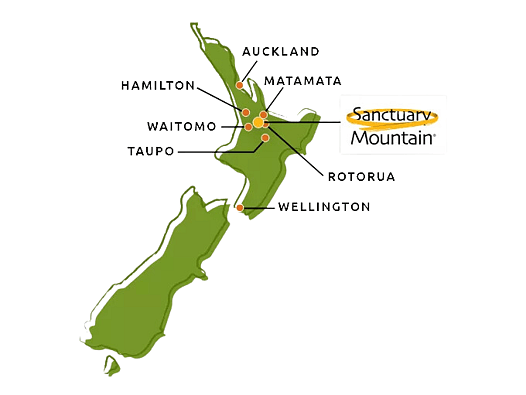 Map showing Sanctuary Mountain location